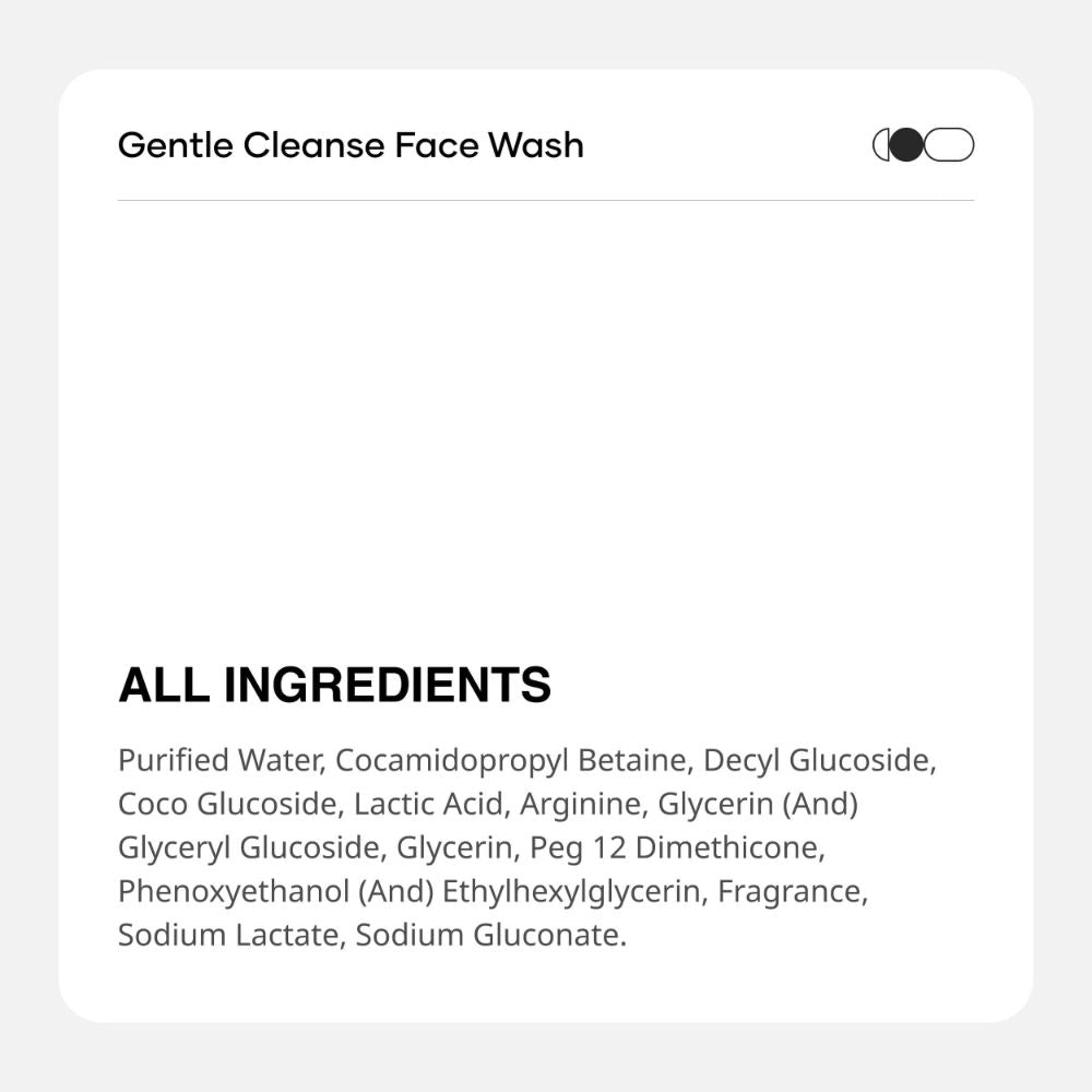 Gentle Cleanse Brightening Face Wash With Lactic Acid AHA Foam