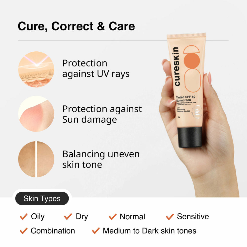 Mineral Sunscreen Matte Finish Tinted SPF 50 PA++++ Broad Spectrum UVA, UVB & IR