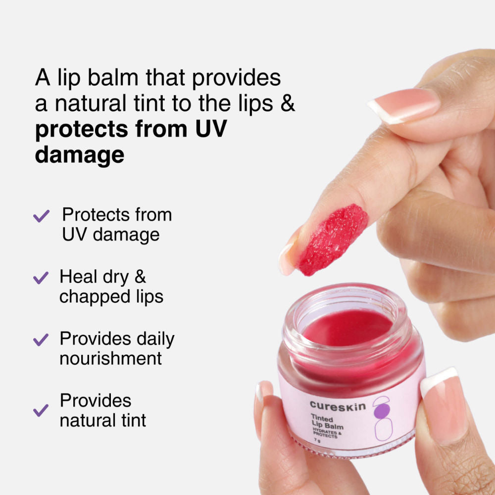Tinted Lip Balm With Beetroot, Carrot & Strawberry