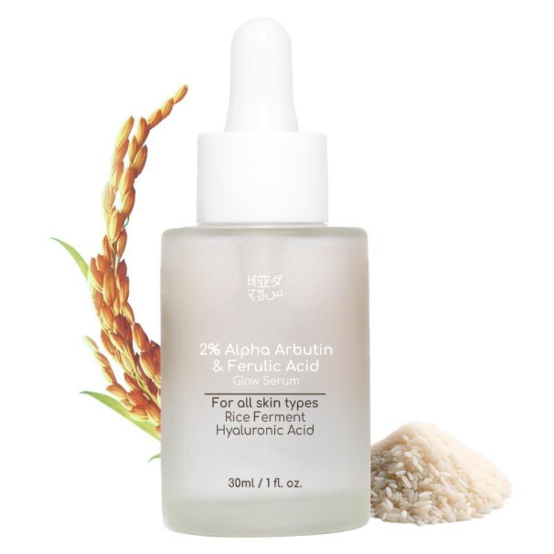 Korean 2% Alpha Arbutin & Ferulic Acid Rice Water Face Glow Serum