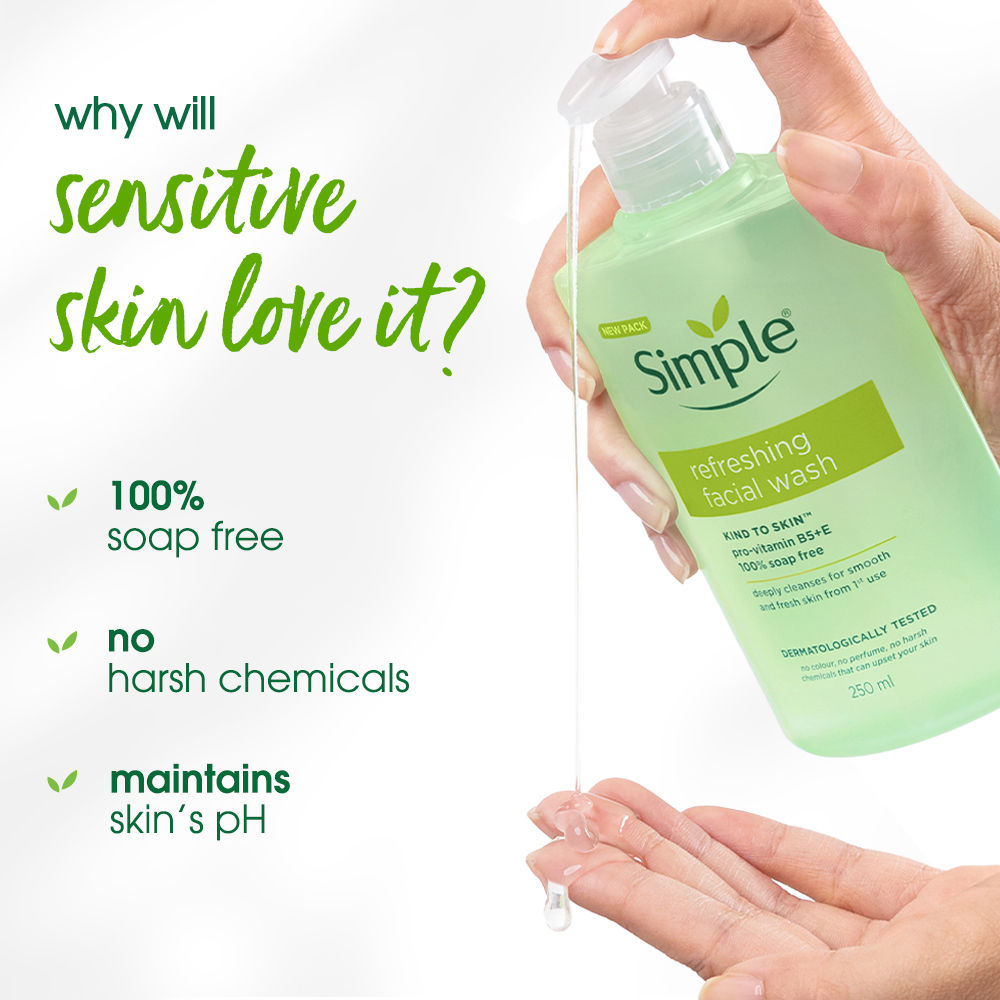 Refreshing Facial Wash, 100% Soap-Free | Perfect for Sensitive Skin