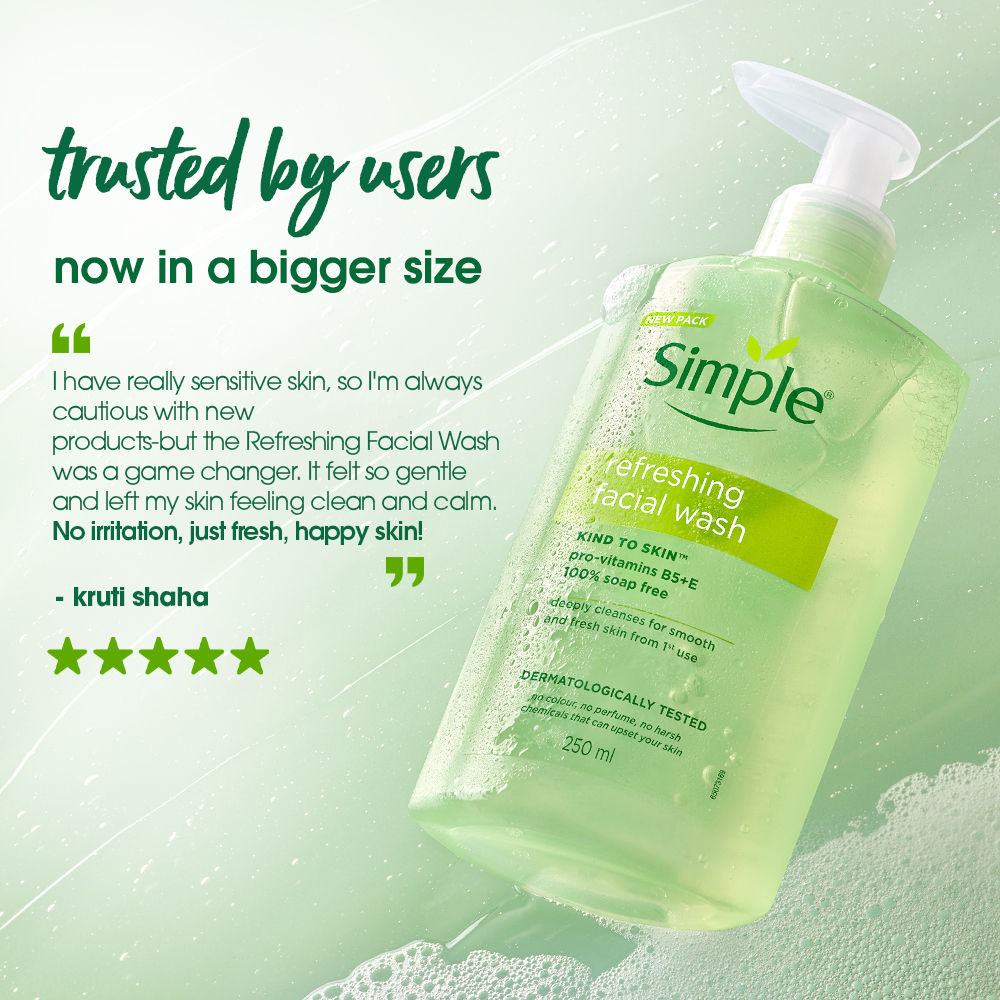 Refreshing Facial Wash, 100% Soap-Free | Perfect for Sensitive Skin