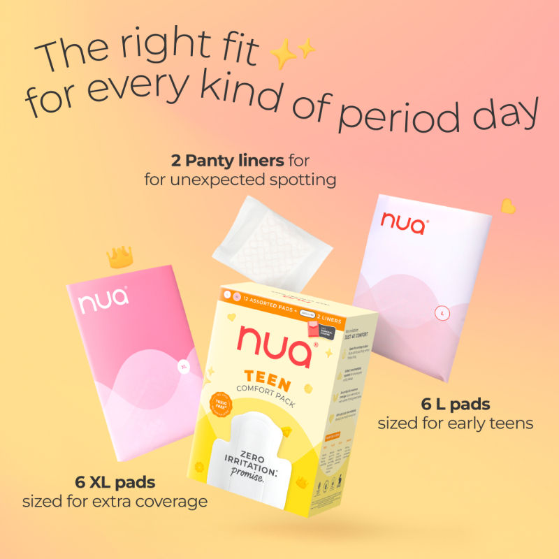 Teen Comfort Pack - Sanitary Pads and Panty Liners