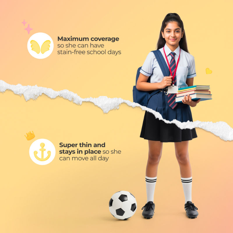 Teen Comfort Pack - Sanitary Pads and Panty Liners
