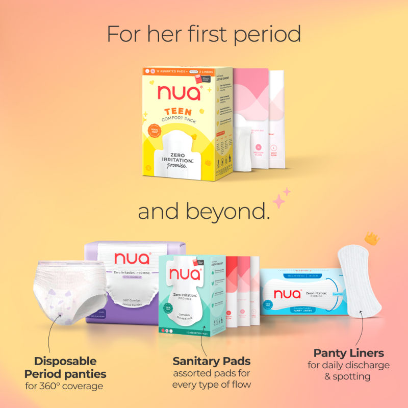 Teen Comfort Pack - Sanitary Pads and Panty Liners