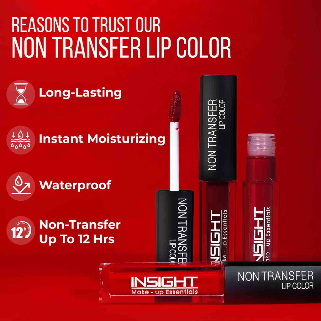Non-Transfer Lip Color, 12hr Long Lasting Matte Lips, Moisturizing & Light Weight