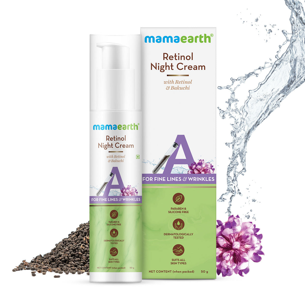 Retinol Night Cream With Retinol & Bakuchi For Fine Lines & Wrinkles