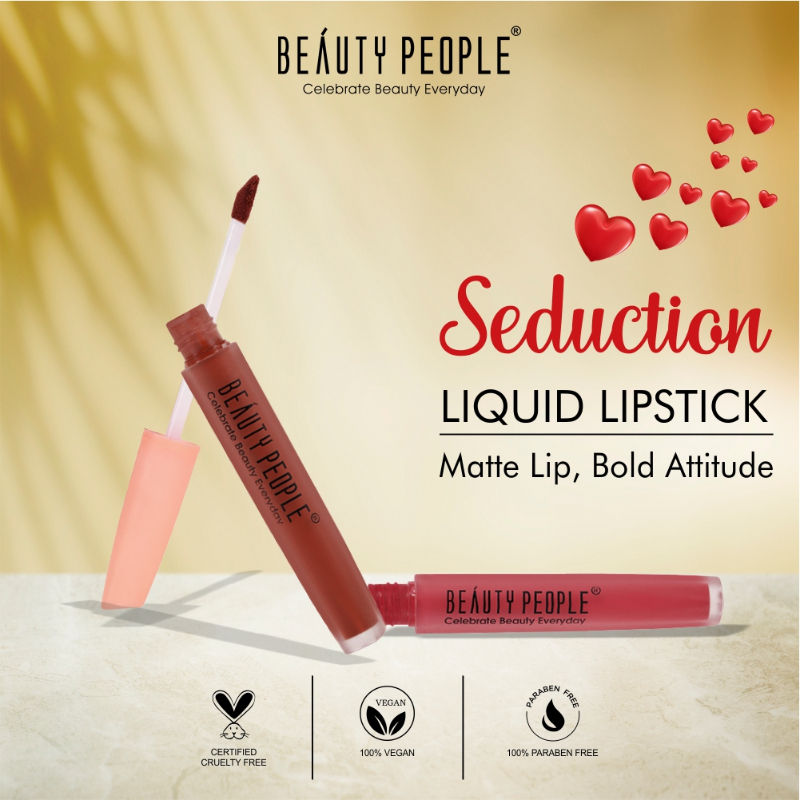 Seduction Liquid Lipstick With Vitamin E & Rose Oil