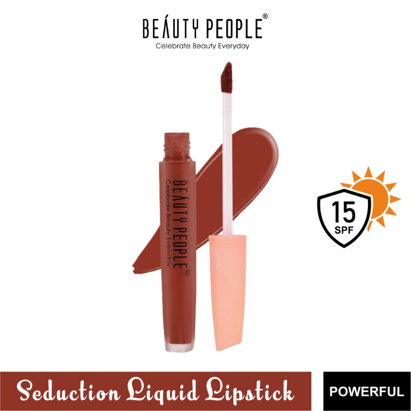 Seduction Liquid Lipstick With Vitamin E & Rose Oil - Powerful