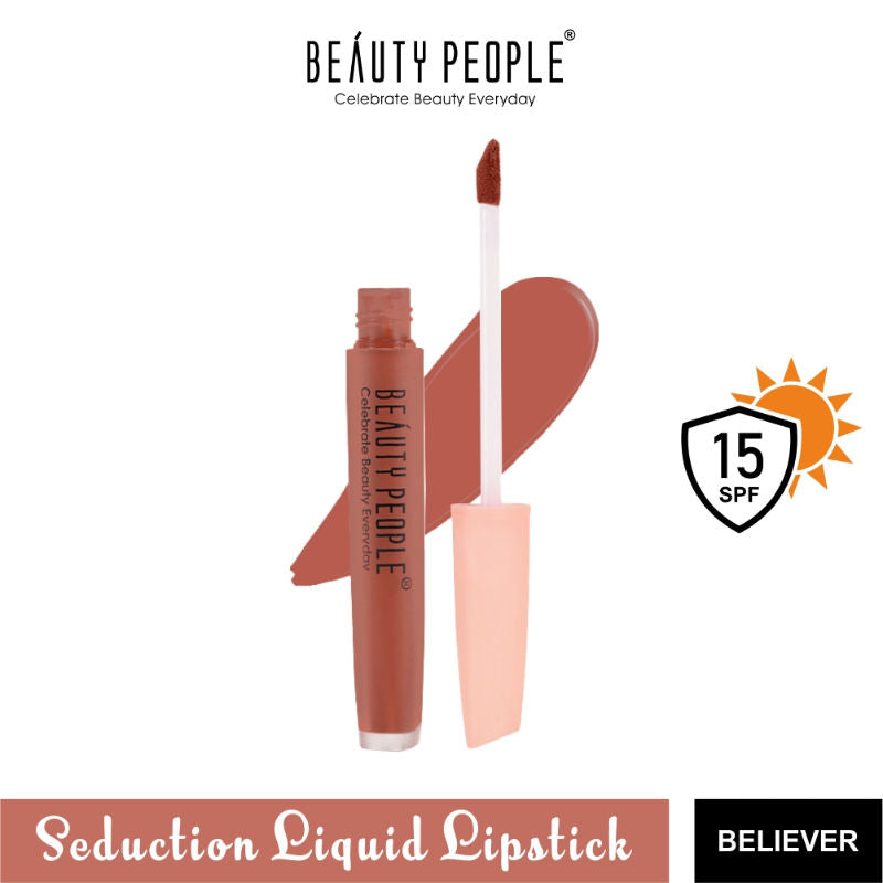 Seduction Liquid Lipstick With Vitamin E & Rose Oil - Believer