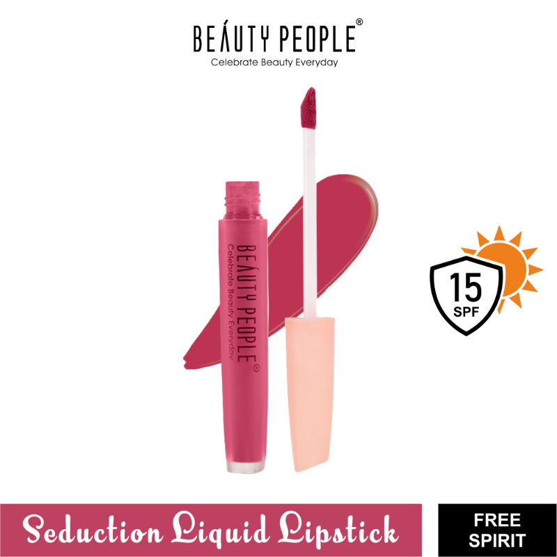 Seduction Liquid Lipstick With Vitamin E & Rose Oil - Free Spirit