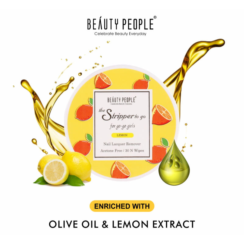 The Stripper To The Go Nail Polish Remover Travel Pads - Lemon