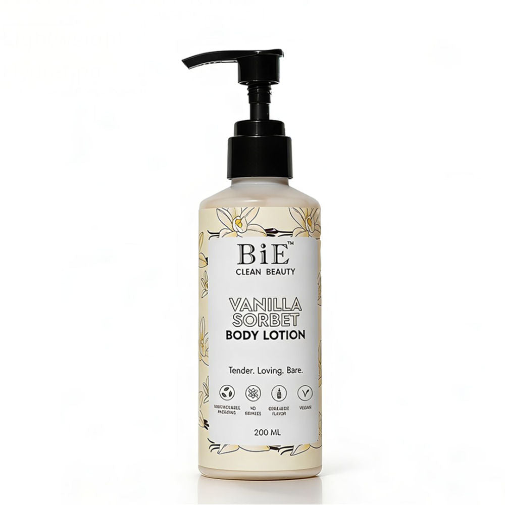 BiE Vanilla Sorbet Body Lotion with Hyaluronic Acid & Niacinamide for 72H Hydration & Moisturization