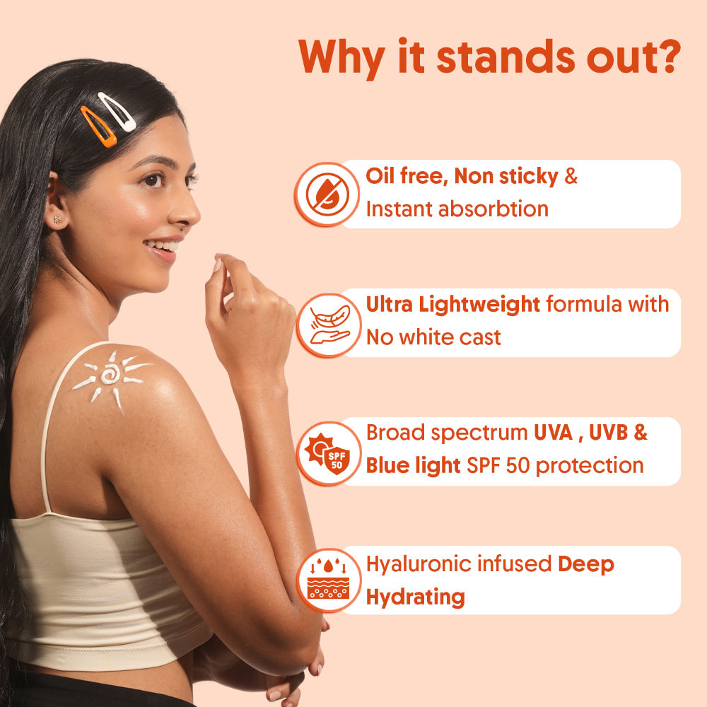 Oil-Free Sunscreen Body Lotion SPF 50 PA++++, For Oily & Dry Skin, In-Vivo Tested