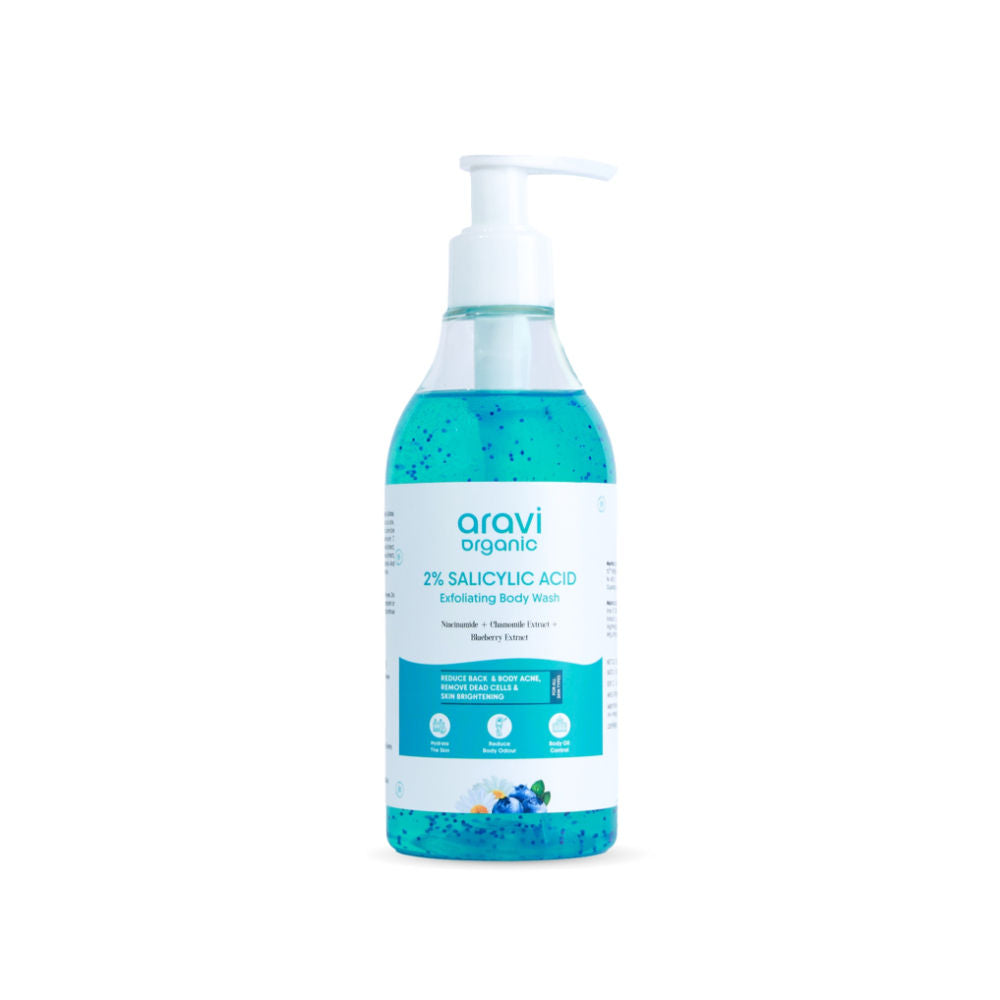 2% Salicylic Acid Exfoliating Body Wash - For Tan Removal, Body Acne & Strawberry Skin