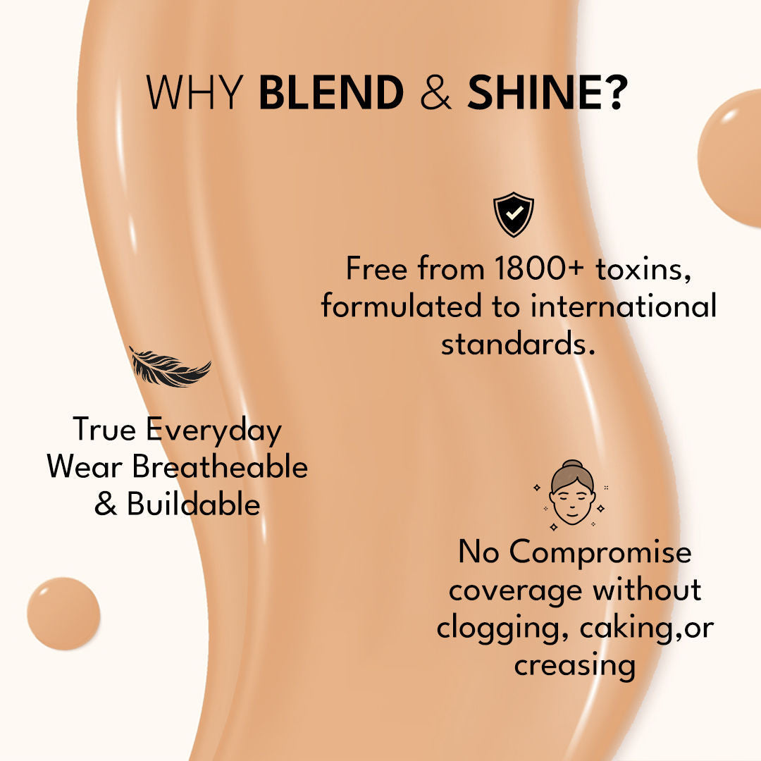 Blend & Shine Lumi - Matte Liquid Foundation Medium To High Coverage All Skin Types