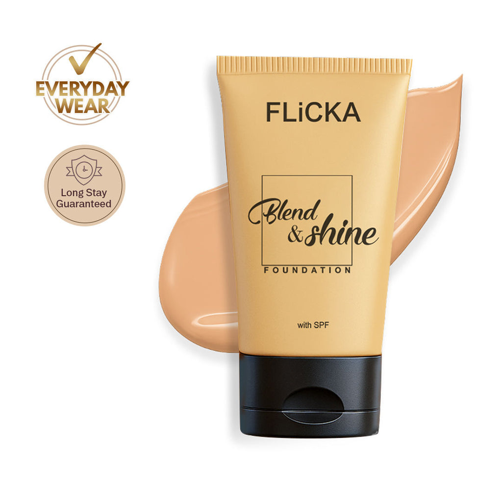 Blend & Shine Lumi - Matte Liquid Foundation Medium To High Coverage All Skin Types - Beige