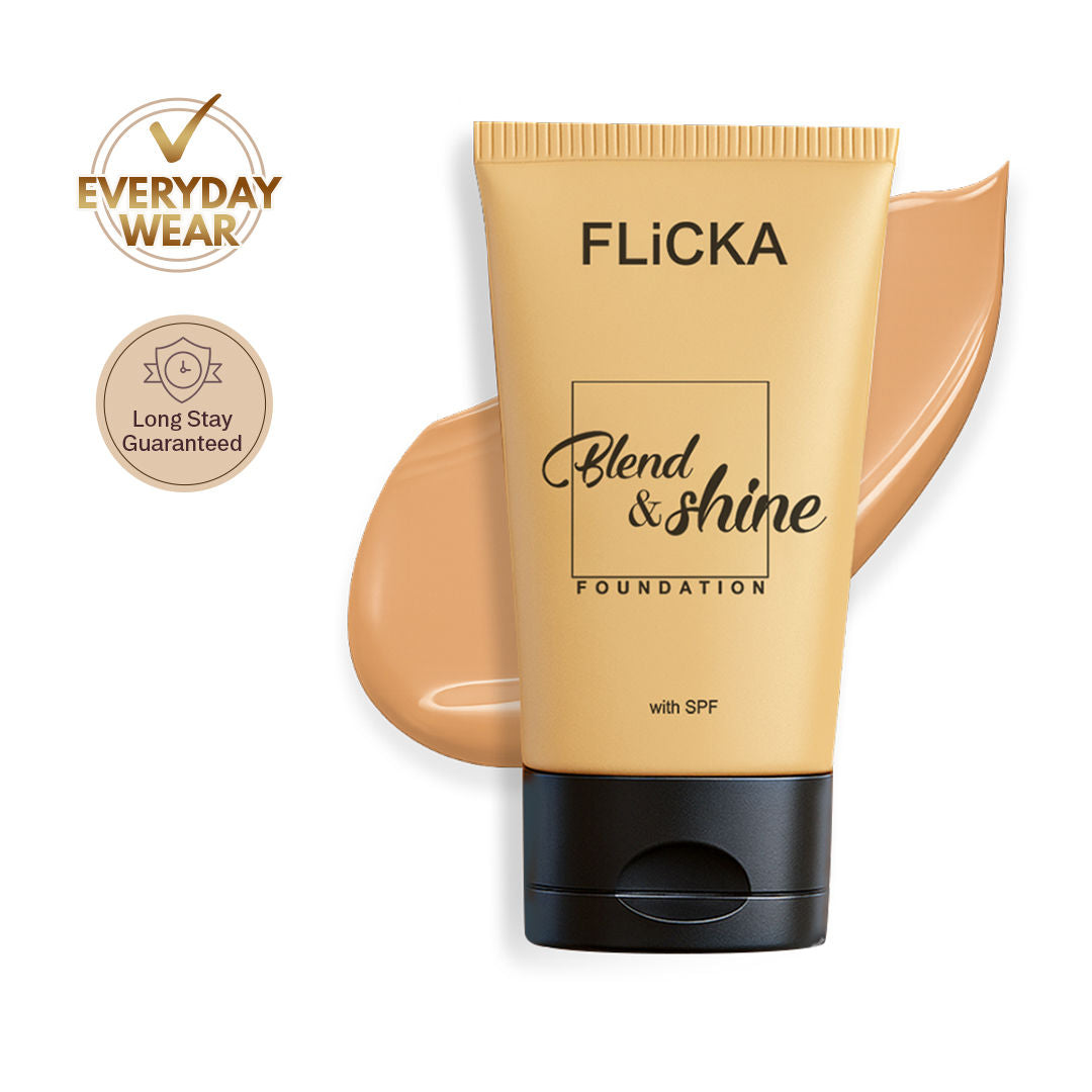 Blend & Shine Lumi - Matte Liquid Foundation Medium To High Coverage All Skin Types - Natural