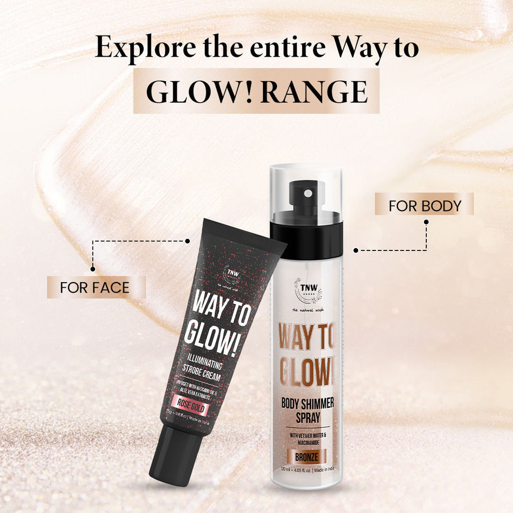 Way to Glow Body Shimmer Spray Hydrates skin Improved texture