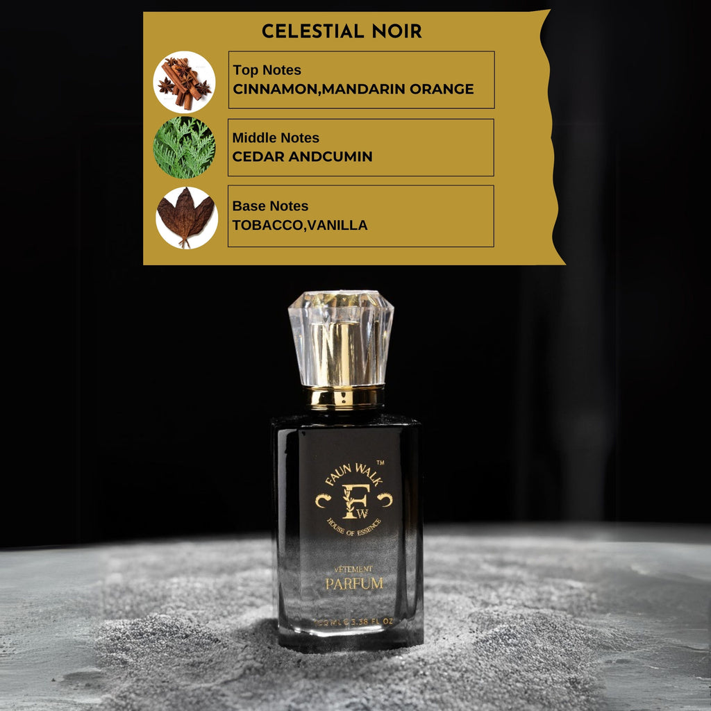 Faunwalk Celestial Noir Men Perfume With 2 Travel Size Mini Included-Smells Like Azzaro