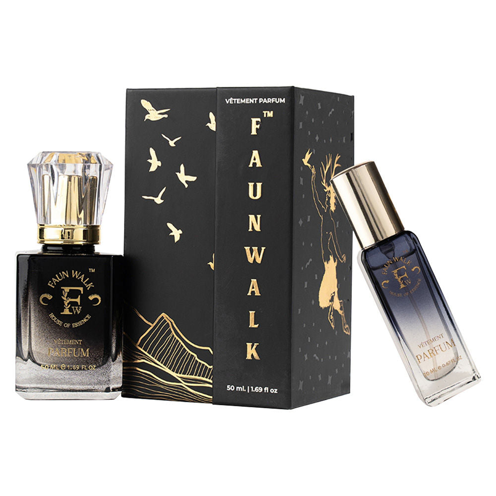 Faunwalk Ambery Smoke Unisex Perfume With Travel Size Mini Included-Spicy Amber Notes