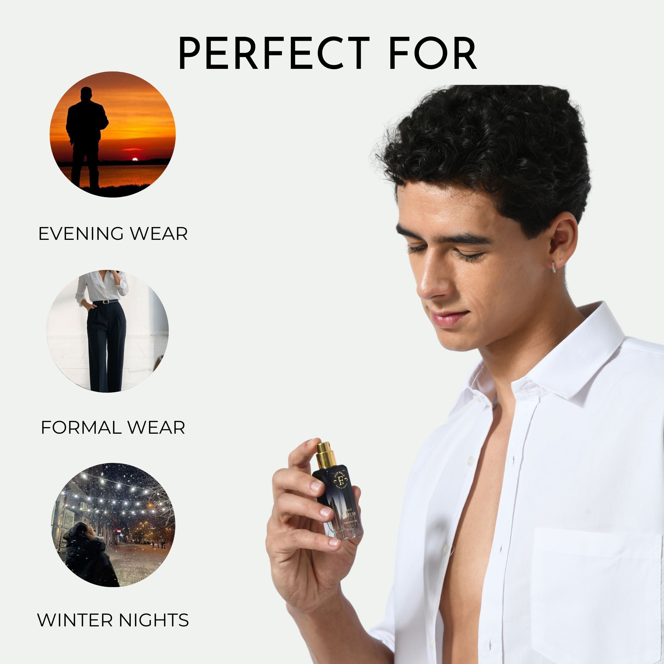 Faunwalk Ambery Smoke Unisex Perfume With Travel Size Mini Included-Spicy Amber Notes