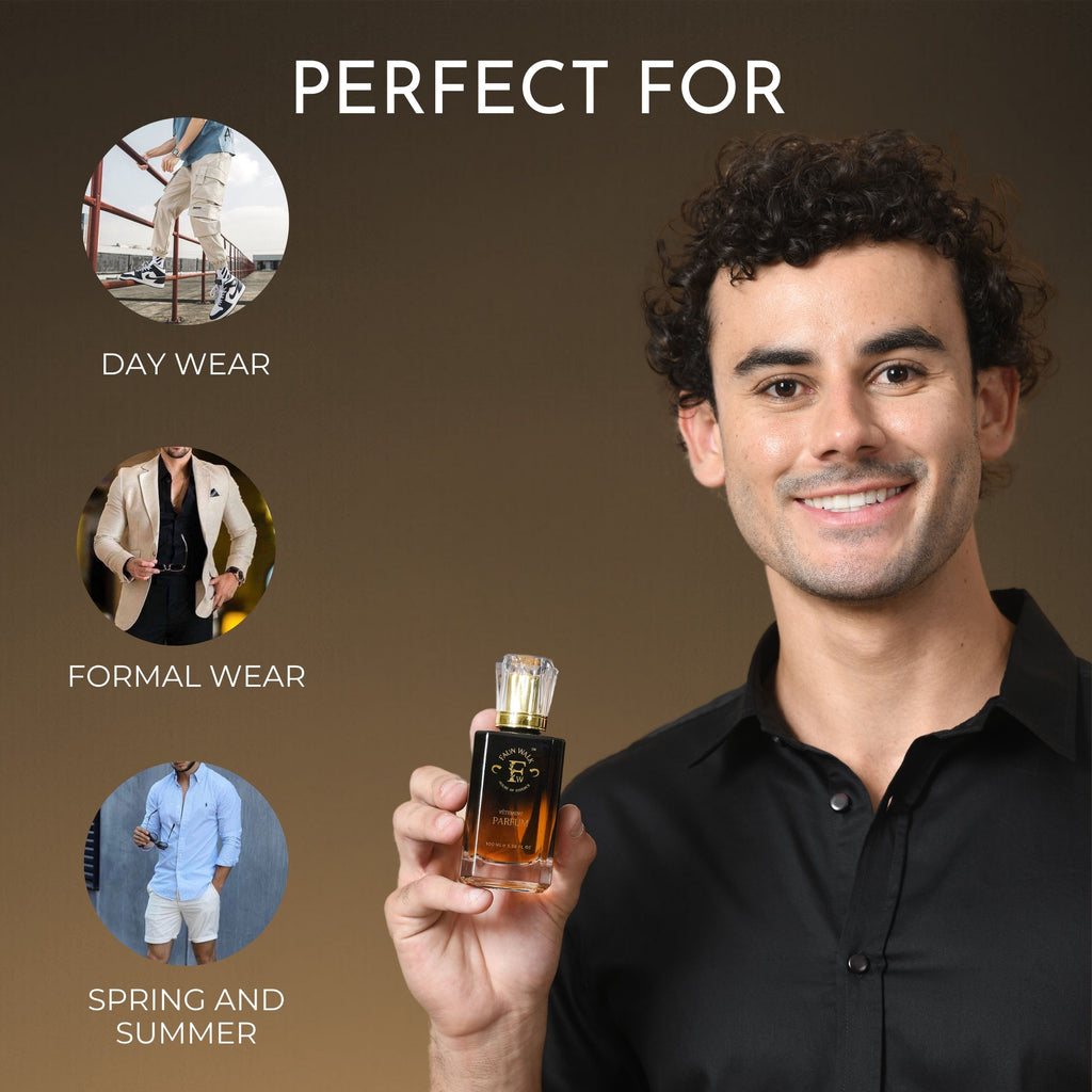 Faunwalk Charas Perfume With 2 Travel Size Mini Included-Fresh Aquatic Notes For Men
