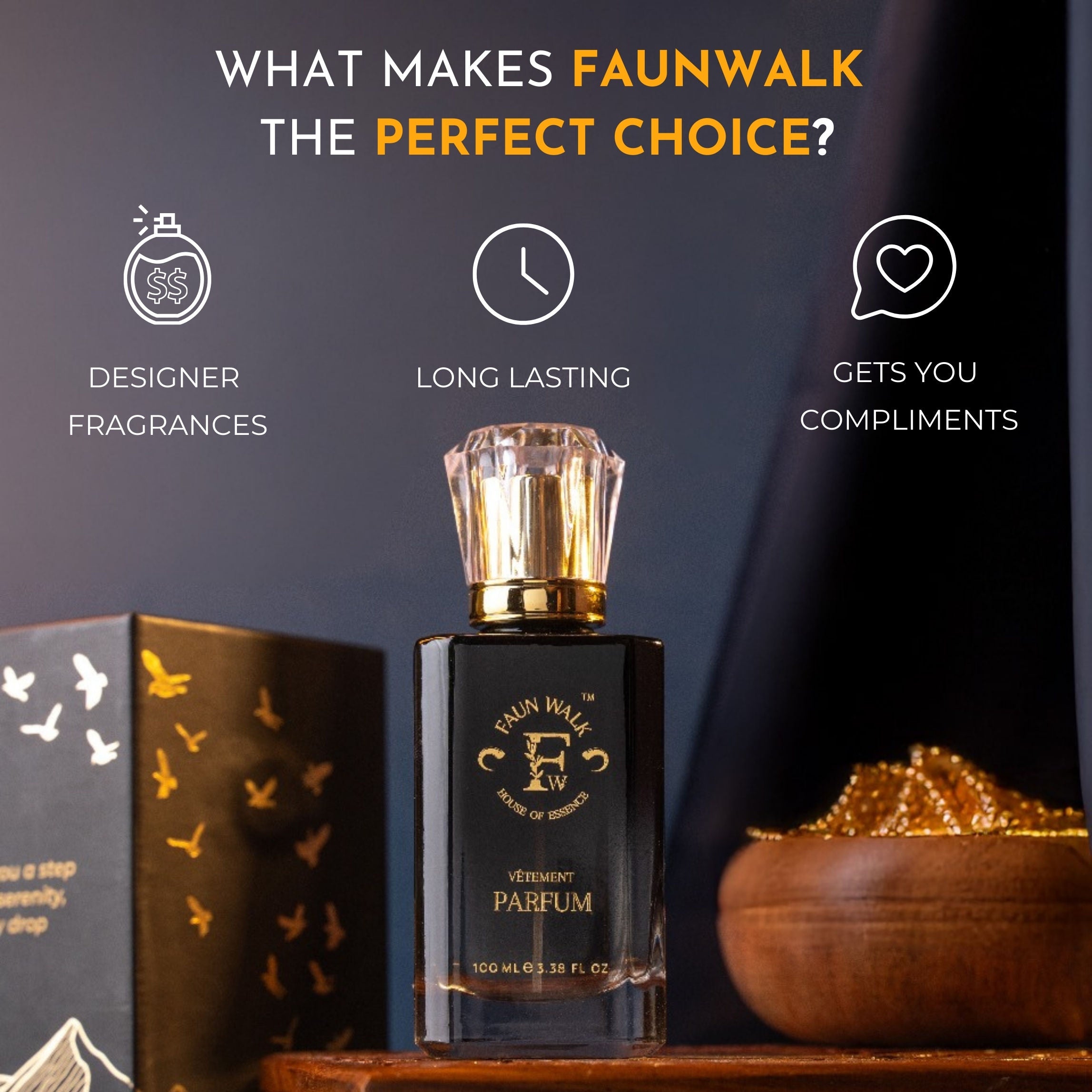 Faunwalk Richie Rich Men Perfume With 2 Travel Size Mini Included-Smells Like One Million