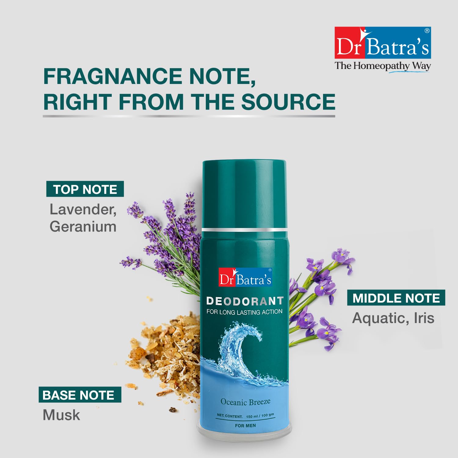 Dr Batra's Deodarant With Long Lasting Action Oceanic Breeze