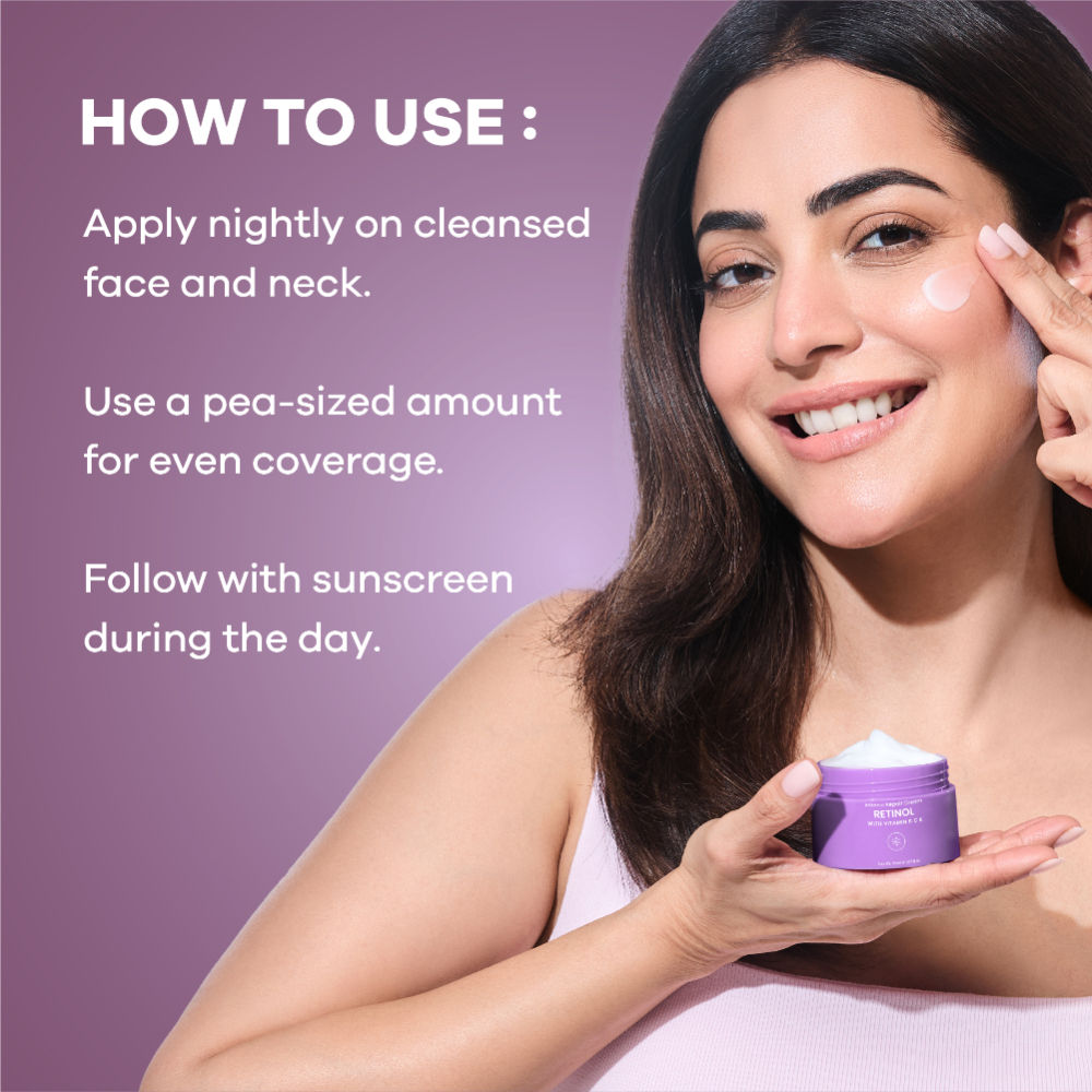 Retinol Intense Repair Night Cream, Firms Skin and Fades Premature Wrinkles
