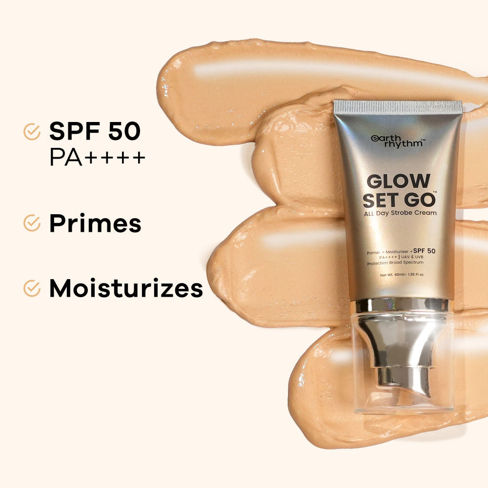 Glow Set Go All Day Strobe Creme Primer + Moisturiser + SPF 50 - Pearly Glow