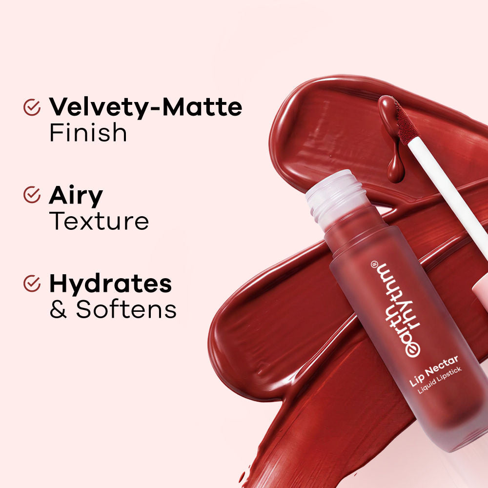 Lip Nectar Matte Liquid Lipstick, Weightless, Never Drying, No Mineral Oil