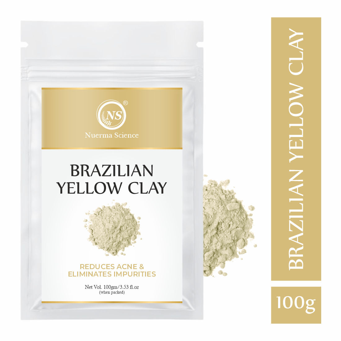 Brazilian Yellow Brightening Skin Clay Powder