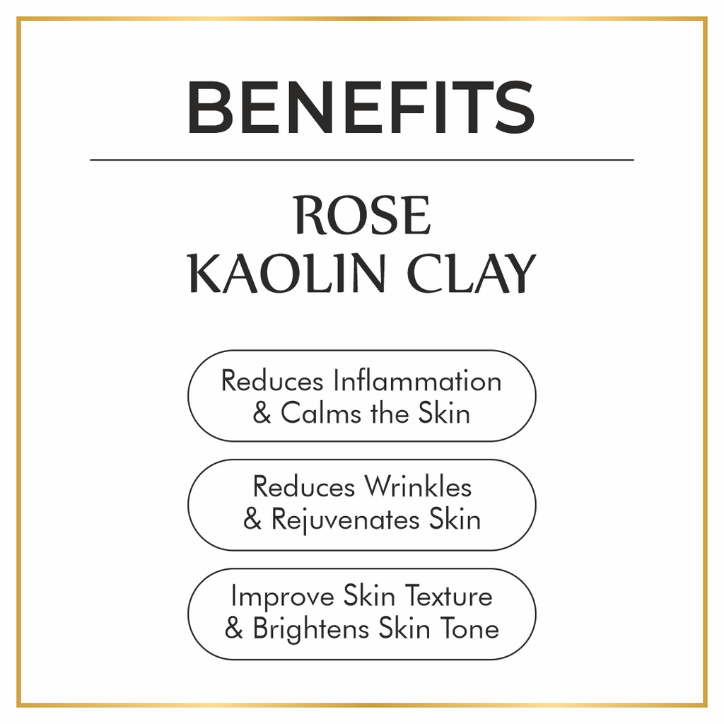 100% Natural Rose Kaolin Clay Mask