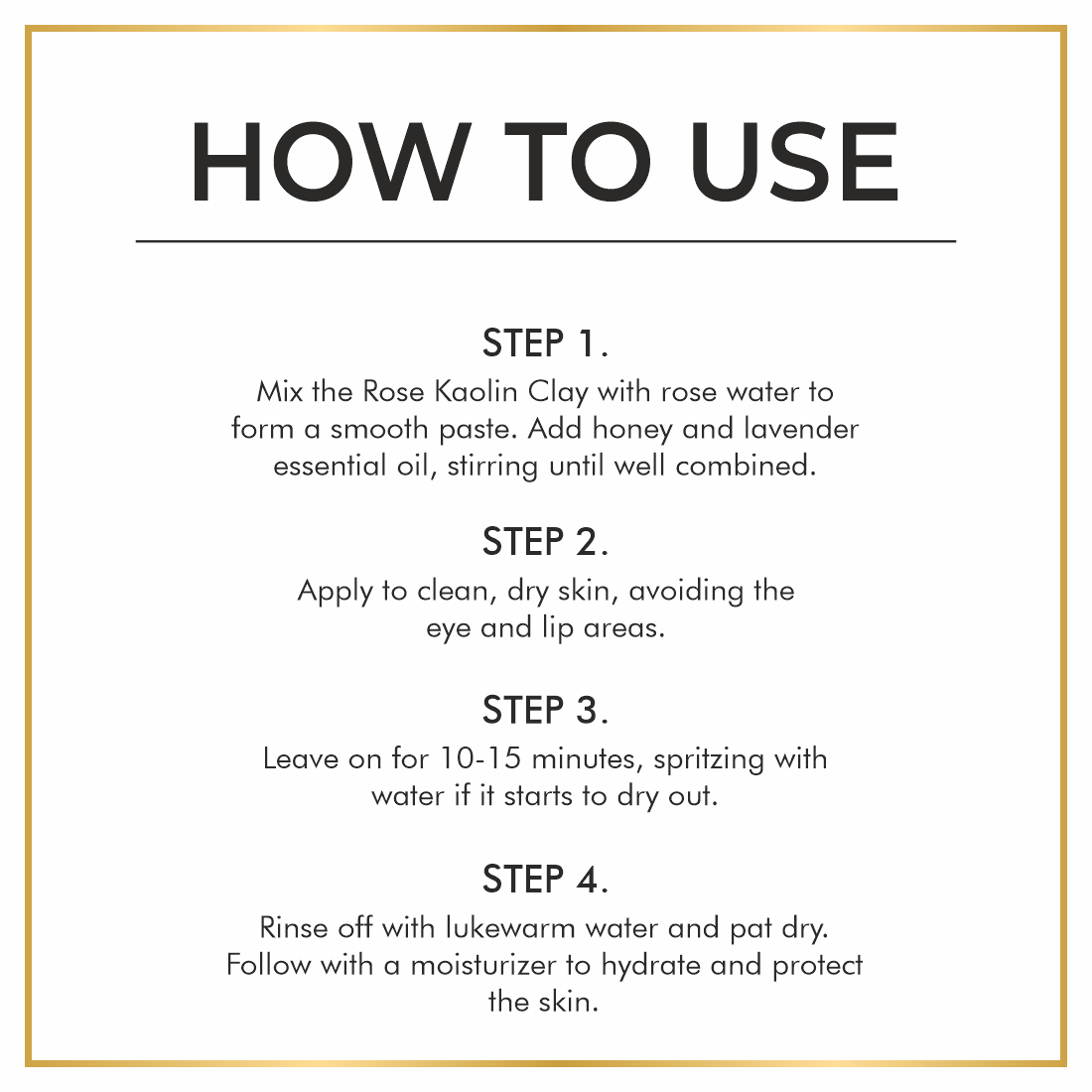 100% Natural Rose Kaolin Clay Mask