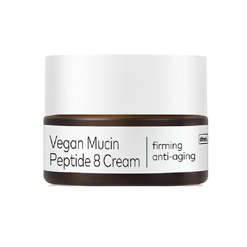 Alltimate Vegan Mucin 8 Peptide Cream - Anti Aging Korean Moisturizer with No Snails