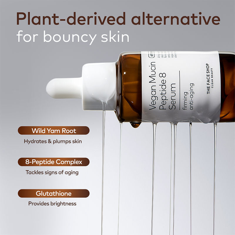 Alltimate Vegan Mucin Peptide 8 Serum - No Snails, Korean, Anti Aging, Hydrating