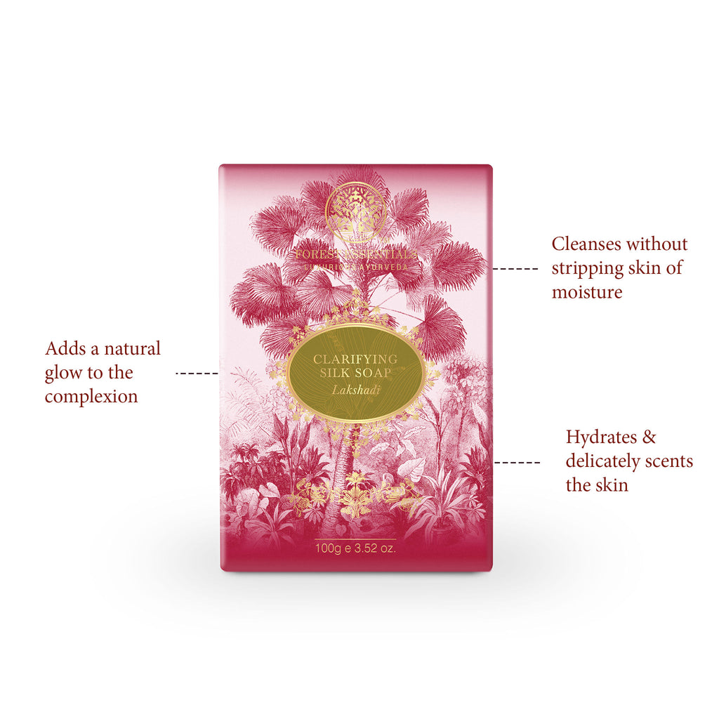 Clarifying Silk Soap Lakshadi Ayurvedic Luxury Handmade Soap for Bath