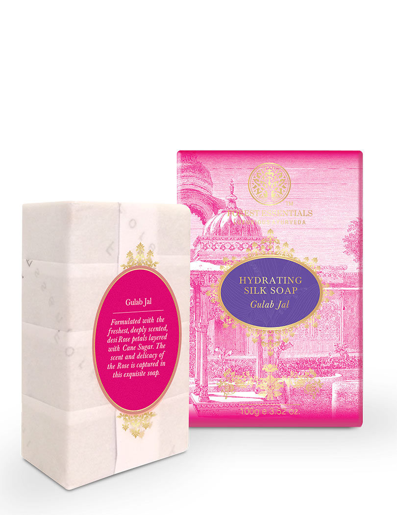Hydrating Silk Soap Gulab Jal Ayurvedic Luxury Handmade Soap for Bath
