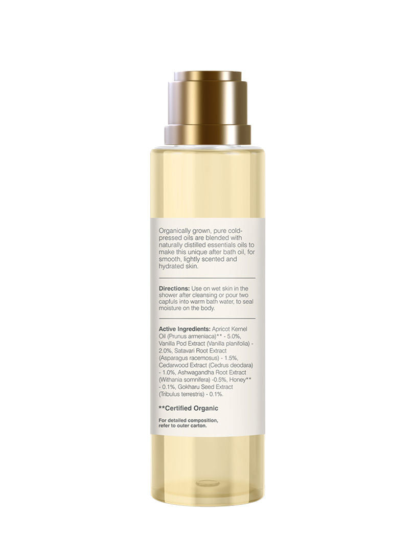 After Bath Oil Mashobra Honey & Vanilla Natural Moisturizing Shower Oil