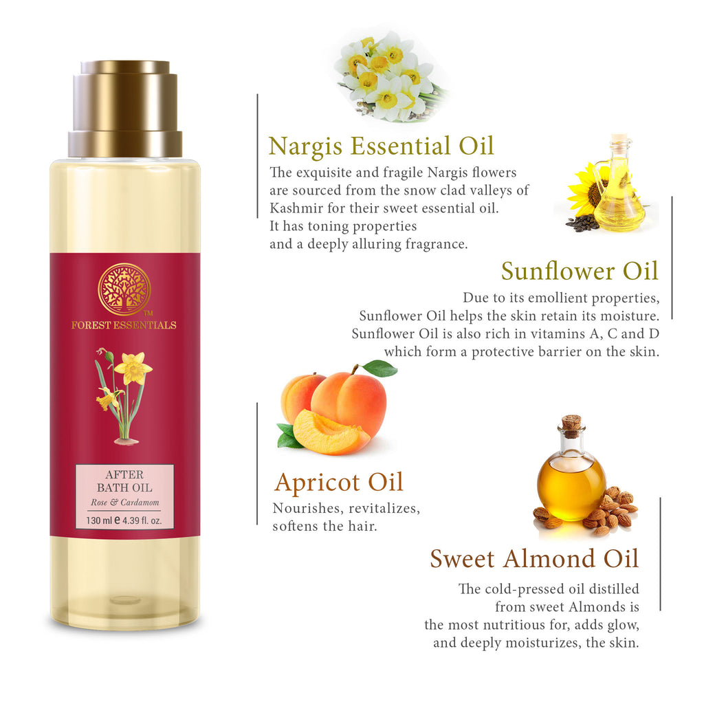 After Bath Oil Nargis Ayurvedic Moisturizing & Nourishing Shower Oil