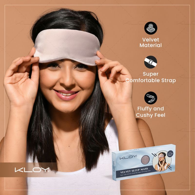 Breathable Sleep Eye Mask - Grey