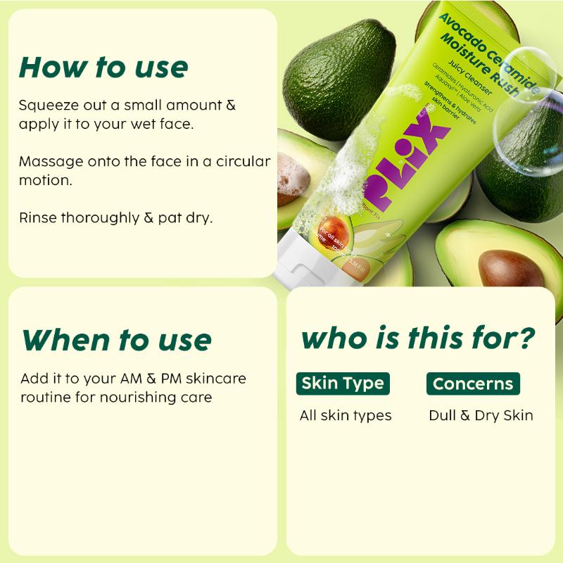 Avocado Ceramide Moisture Rush Juicy Cleanser