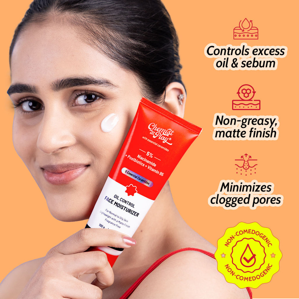 Chemist At Play's Oil Control Face Moisturizer, With 3% Niacinamide, Control Excess Oil