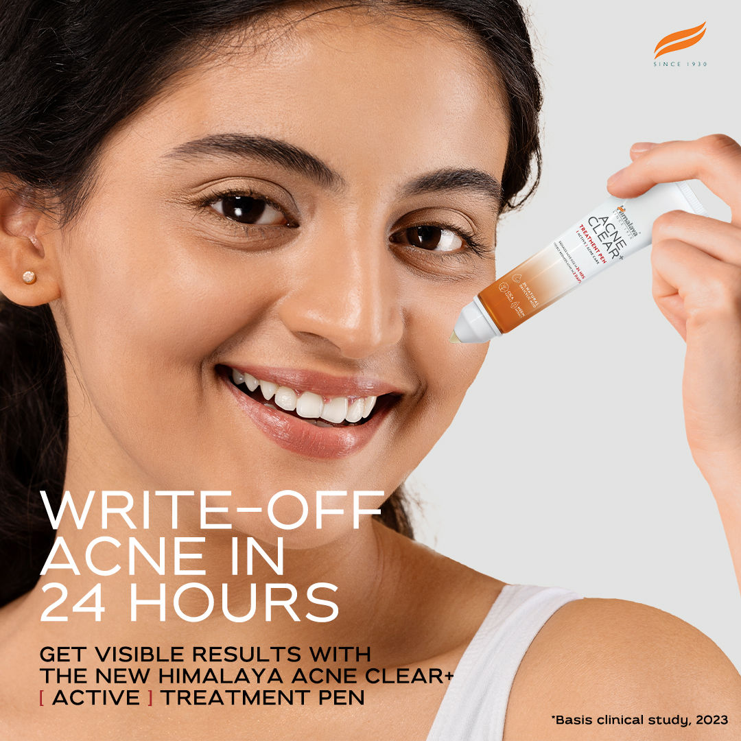 Acne Clear+ Spot Treatment Pen with 2% Natural Salicylic Acid Reducing Acne Size in 24 hrs