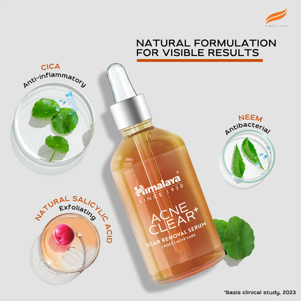 Acne Clear+ Scar Removal Serum with 2% Natural Salicylic Acid Reducing Acne & Pigmentation