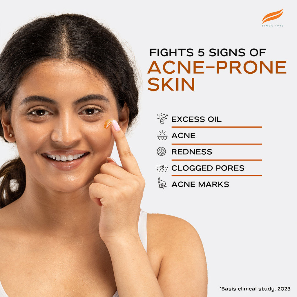 Acne Clear+ Moisturizing Gel with Natural Salicylic Acid For Active Acne & Oily Skin