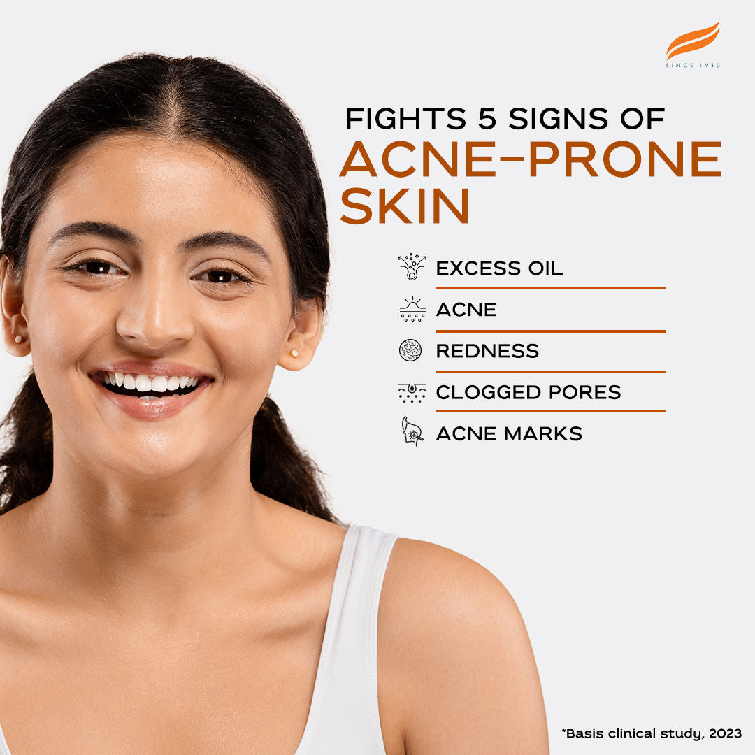 Acne Clear+ Face Cleansing Gel with Natural Salicylic Acid for Reducing Acne & Sebum