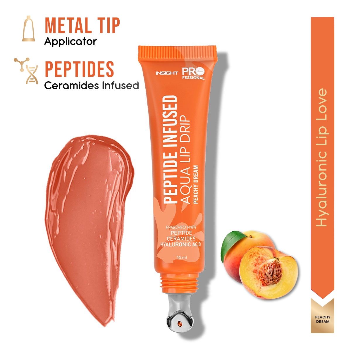 Insight Professional Peptide Infused Aqua Lip Drip - Peachy Dream