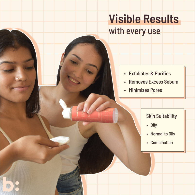 AHA BHA Oil Clear Clarifying Face Toner For Oily & Acne Prone Skin